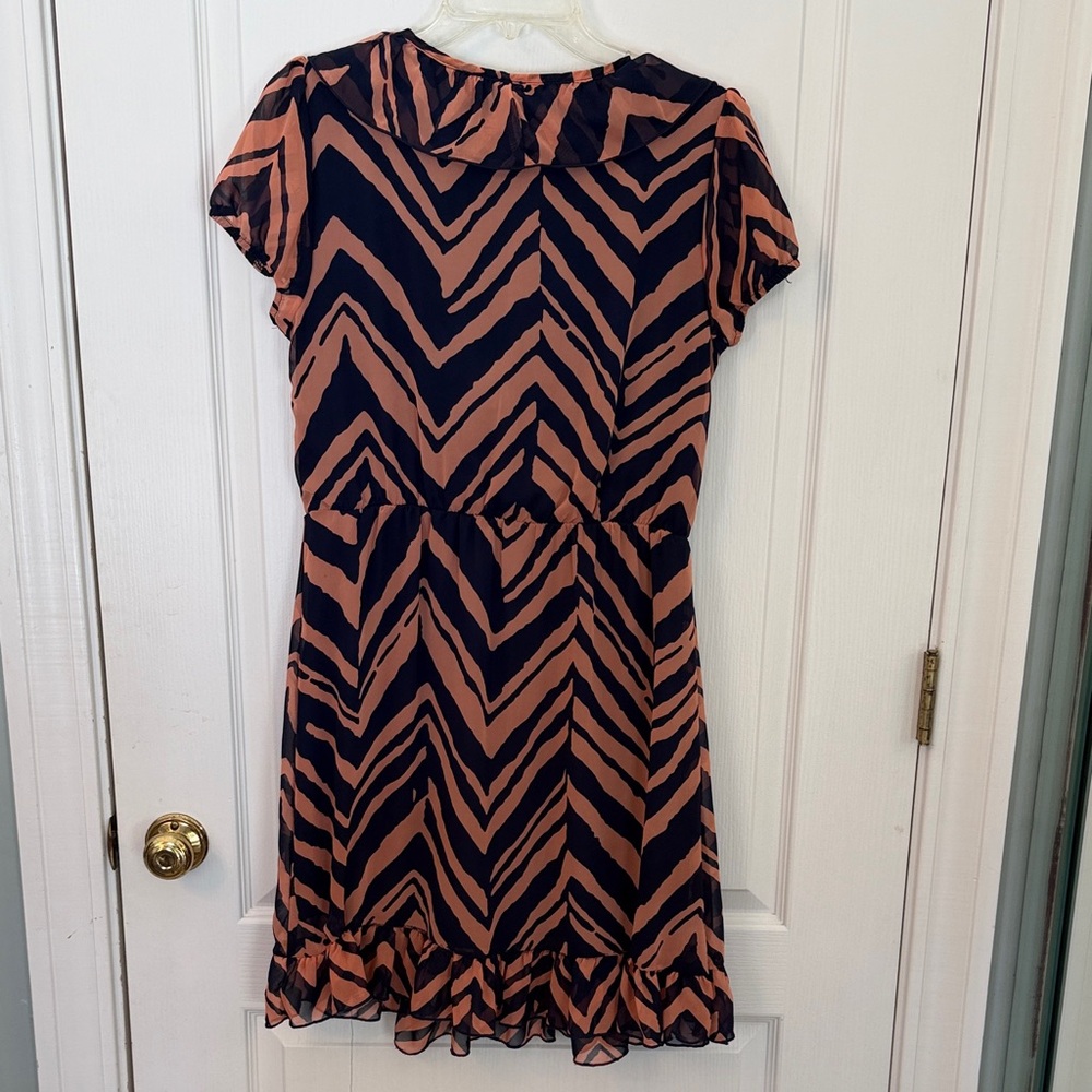 Needle & Thread Black and Tan Mini Dress - Picture 3 of 3